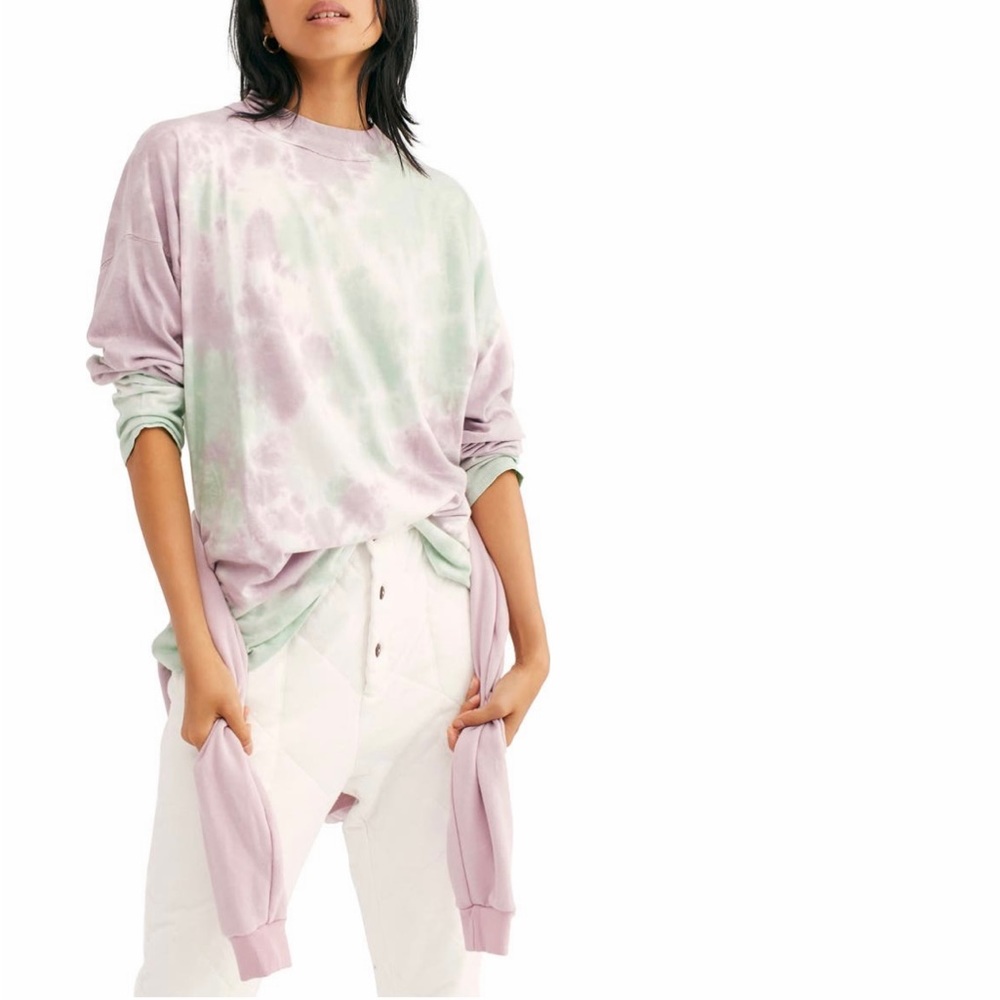 Free People Oversized Cotton Tee